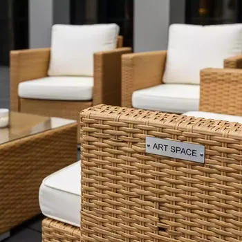 Аренда Комплект плетеной мебели T705ANT Y350 W85 latte 2Pcs в Rodina Grand Hotel & SPA — ART SPACE