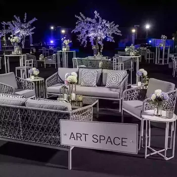 Аренда Мебельной группы Эспрессо 80 L плетеная графитовая в Red Arena — ART SPACE