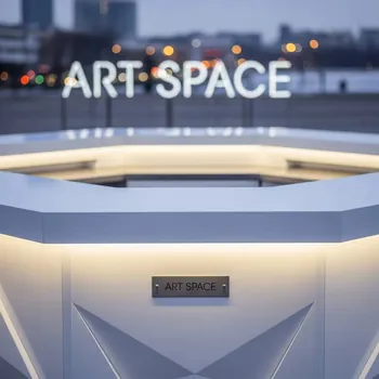 Аренда Стойка барная Hexagon White в ледовом дворце «Большой» — ART SPACE