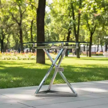 Аренда Столик "Лион" со стеклом в парке «Ривьера» — ART SPACE