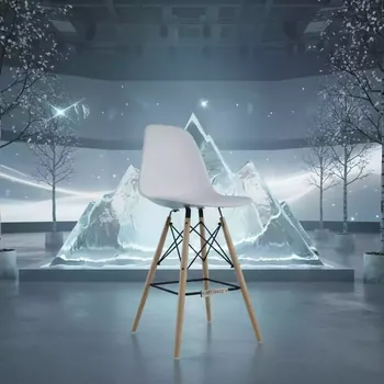 Аренда Стул барный дизайнерский Eames стиль DSW в ледовой арене «Шайба» — ART SPACE