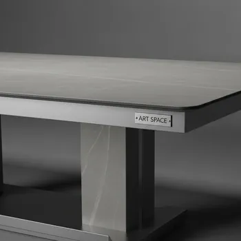 Аренда Обеденный стол серая керамика Cleverix 160 см в Сириус Арене — ART SPACE