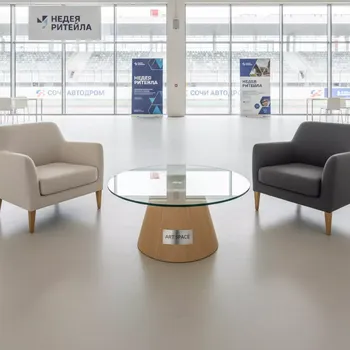 Аренда Столик кофейный стеклянный Lounge на Сочи Автодроме — ART SPACE