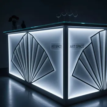 Аренда Стойка барная пластиковая светящаяся Cordiale Corner Art Deco Lighting на курорте «Газпром» (Альпика) — ART SPACE