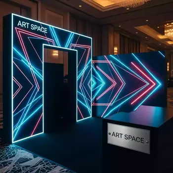 Аренда Фотозона угловая светодиодная 250х250 см в отеле Radisson Lazurnaya — ART SPACE