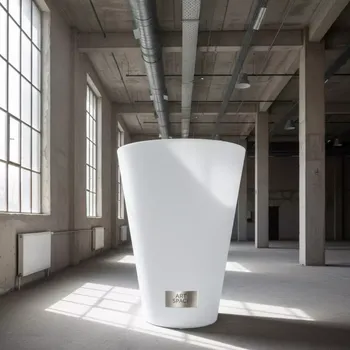Аренда Кашпо светящееся LED конус Flow 220V White XL в санатории «Русь» — ART SPACE