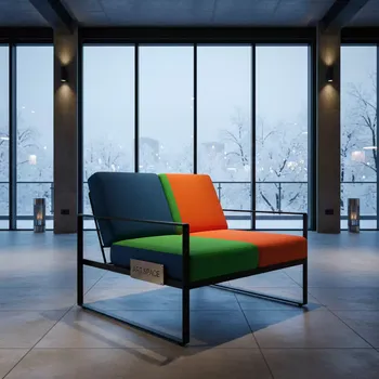 Аренда Шезлонг металлический Rail 2 с обивкой в ресторане «La Terrazza» — ART SPACE