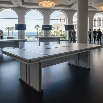 Аренда Стол Лидер 2 1800x800 белый серый в санатории «Черноморье» — ART SPACE