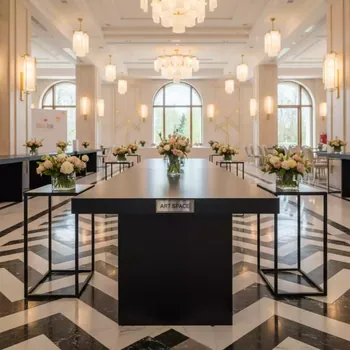Аренда Стол черный прямоугольный 150x50 см в отеле Radisson Lazurnaya — ART SPACE