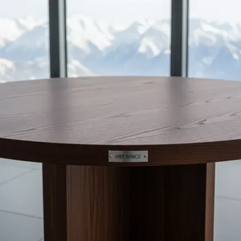 Аренда Стол коричневый 02 321WD d 120 см в Skypark Sochi — ART SPACE
