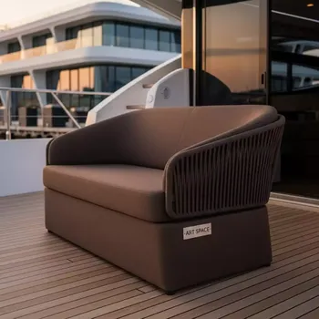 Аренда Диван двухместный из пластика Салемо Salemo 2 Sofa коричневый на VIP-яхте (Имеретинский порт) — ART SPACE