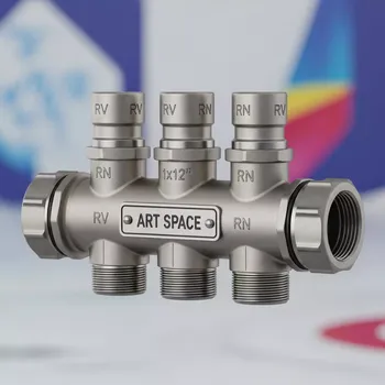 Аренда Коллектор FAR 3 выхода 1x1 2" РВ РН с вставкой под плоское уплотнение в Керлинговом центре «Ледяной куб» — ART SPACE