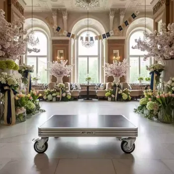 Аренда Платформа роликовая Ricoh Caster Table 10 в ресторане «Сыроварня» — ART SPACE