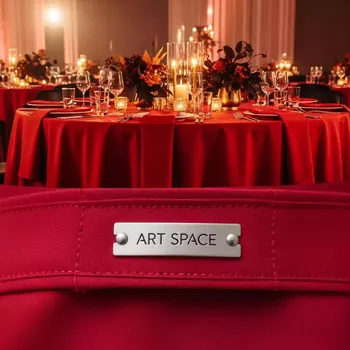 Аренда Скатерть круглая красная диаметр 2,3 м в Гранд Отель Сочи — ART SPACE