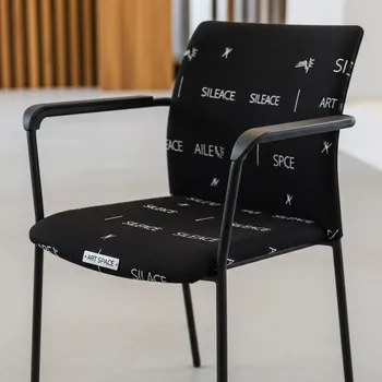 Аренда Стул Хит с подлокотниками каркас черный муар с принтом Silence в Sport Inn Hotel & Wellness — ART SPACE