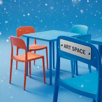 Аренда Комплекта мебели пластиковой Clip Trill Bistrot в Маринс Парк Отеле — ART SPACE