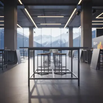 Аренда Подстолье металлическое барное складное Time 307 в Radisson Hotel Rosa Khutor — ART SPACE