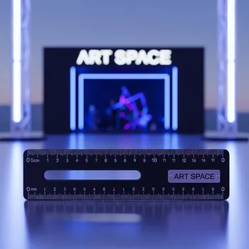Аренда Линейка Stamm 30 см пластик черная на пляже «Маяк» — ART SPACE