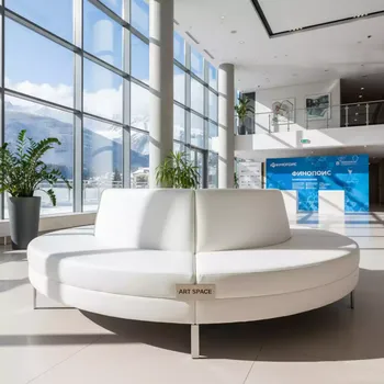 Аренда Банкетки Flow белая в Rixos Krasnaya Polyana — ART SPACE