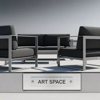 Аренда Лаунж комплект антрацит алюминиевый Lund в Сириус Арене — ART SPACE
