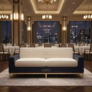 Аренда Диван оттоман из паллет 20 305BL в ресторане «Sanremo» — ART SPACE