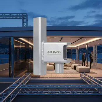 Аренда Угол для фермы 2 сторонний алюминиевый Layher H 40V на VIP теплоходе (Морпорт Сочи) — ART SPACE