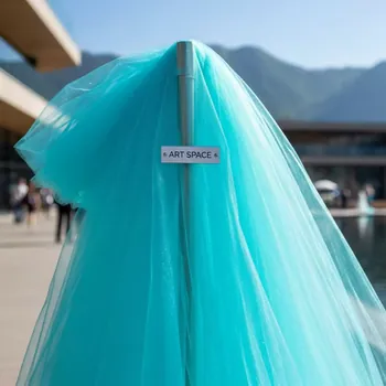 Аренда Ткань фатин бирюзовый 1 м в Skypark Sochi — ART SPACE