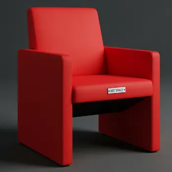 Аренда Стул Neron красный из экокожи в Pullman Sochi Centre — ART SPACE