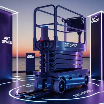 Аренда Тележка гидравлическая с ножничным подъемом Tisel TX15 на пляже «Ривьера» — ART SPACE