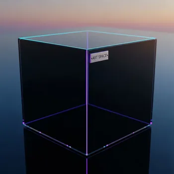 Аренда Коктейльный стол high cube стеклянный черный в пляжном клубе Del Mar — ART SPACE