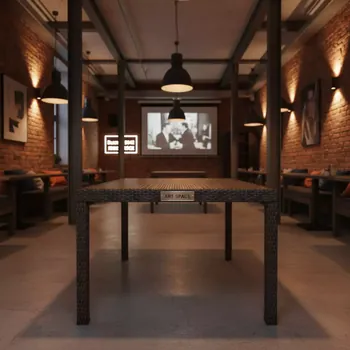Аренда Стол обеденный плетеный YH S4716W в ресторане «Высота 5642» — ART SPACE