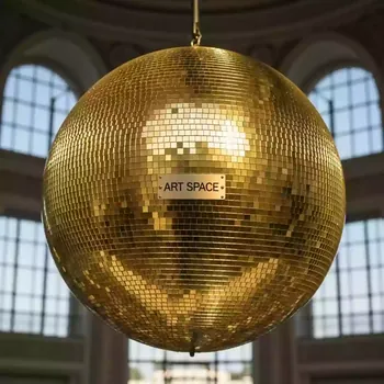 Аренда Шар зеркальный золотой в конгресс-холле отеля Жемчужина — ART SPACE