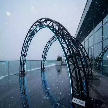 Аренда Шатер из ферм арочный 8х6 м черный в ресторане «Voda» — ART SPACE
