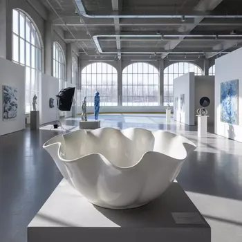 Аренда Салатник цветок Chan Wave 300 мм в ледовом дворце «Большой» — ART SPACE