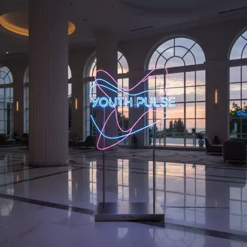 Аренда Вывеска неоновая молодежная в отеле Radisson Lazurnaya — ART SPACE