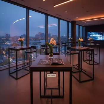 Аренда Столы фуршетные коктейльные барные в Panorama by Mercure — ART SPACE
