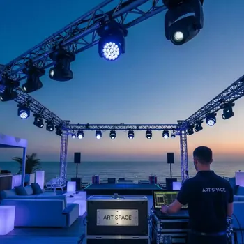 Аренда Световое оборудование Clay Paky Stage Zoom в пляжном клубе Del Mar — ART SPACE