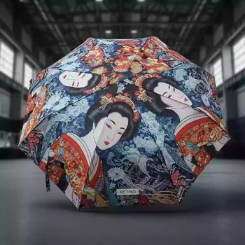 Аренда Зонт дизайнерский с принтом Geisha в Swissôtel Resort Sochi Kamelia — ART SPACE