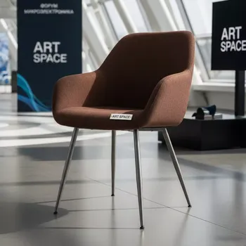 Аренда Стул Lima ножки серебро coffee в Керлинговом центре «Ледяной куб» — ART SPACE
