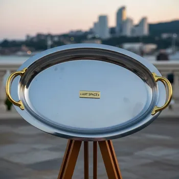 Аренда Поднос овальный для триджека 68 см на территории Морпорта Сочи — ART SPACE