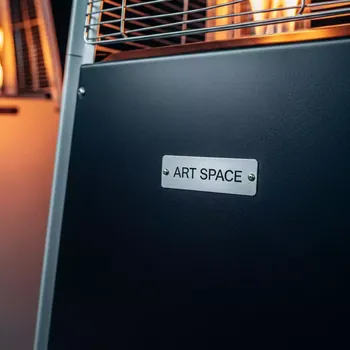 Аренда грифельной доски для обогревателей Ballu в ресторане «Voda» — ART SPACE