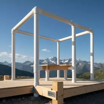 Аренда Трубы полипропиленовые 63 мм на площадке Rosa Peak (2320м) — ART SPACE