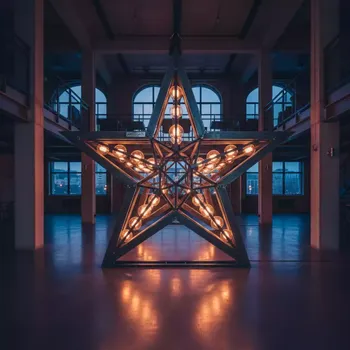 Аренда Звезды из металла с лампами в санатории «Октябрьский» — ART SPACE