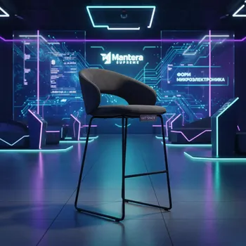 Аренда Стул полубарный Ollis велюр темно серый в Mantera Supreme — ART SPACE