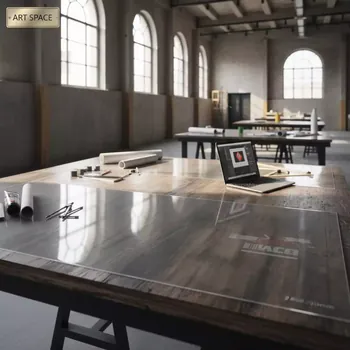 Аренда Мягкое стекло 1,2 мм 2400х900 мм в Зимнем театре — ART SPACE