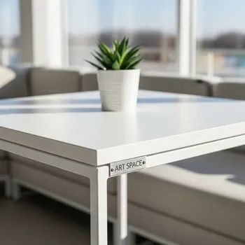 Аренда Коктейльный стол loft 45х45 см белый в Karat Resort — ART SPACE