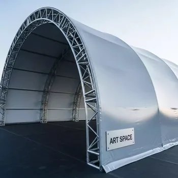 Аренда Шатер арочный из ферм 6х4 металлик в Skypark Sochi — ART SPACE