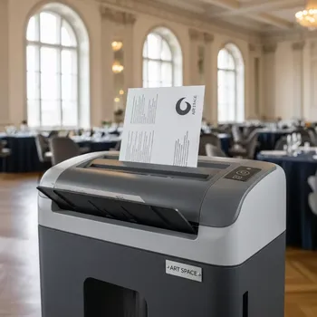 Аренда Шредер Office Kit SA120C 3,9х10 мм с автоподачей в ресторане «Voda» — ART SPACE
