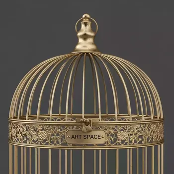 Аренда Клетка декоративная золотая OISEAU в гранд-отеле «Жемчужина» — ART SPACE