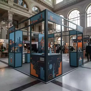 Аренда Конструкции выставочные поп ап стенд в санатории «Металлург» — ART SPACE